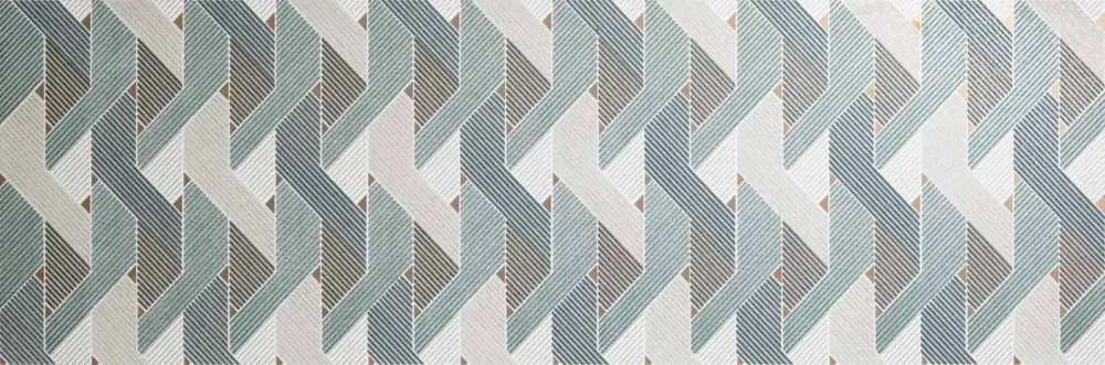 Favoriet Navale Blaze wandtegel 120x40cm blauw geometrisch mat ongerectificeerd