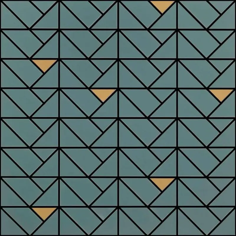 Aanbieding Navale Blaze wandtegel 40x40cm groen geometrisch gerectificeerd