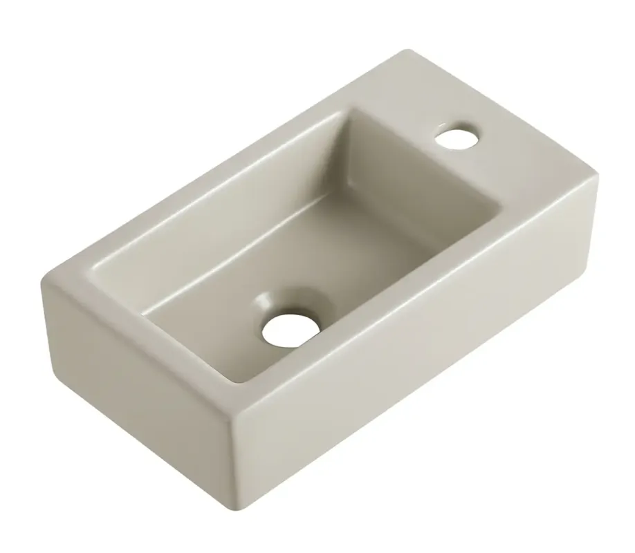 Mueller Apa keramische fontein rechts 40x22x11cm beige Direct Beschikbaar