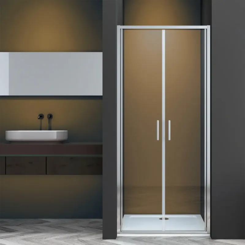 Kerra Solid pendeldeuren 90x195cm chroom Veilige Betaling