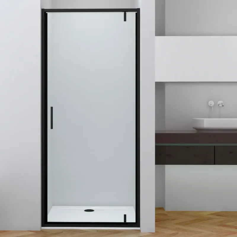 Populair Kerra Solid draaideur 90x195cm zwart