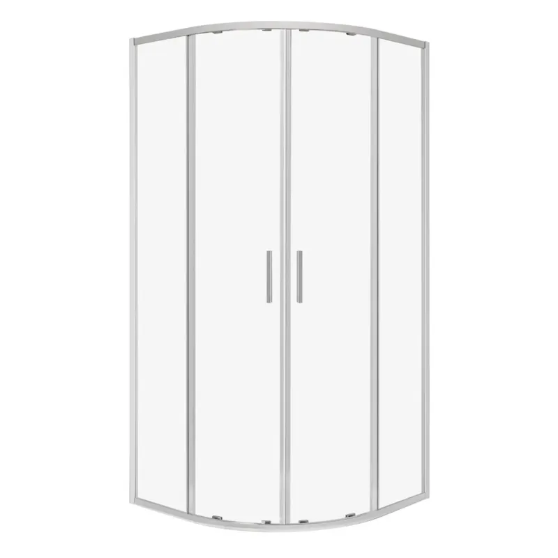 Kerra Solid douchecabine kwartrond 90x90cm chroom Voordeelprijs
