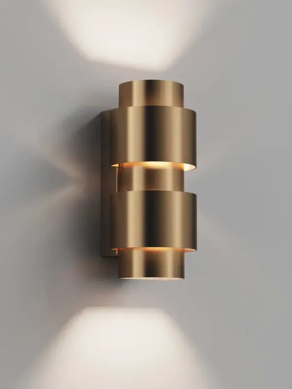 Hipp Design 01 wandlamp halfrond 12W dimbaar koper PVD Populair