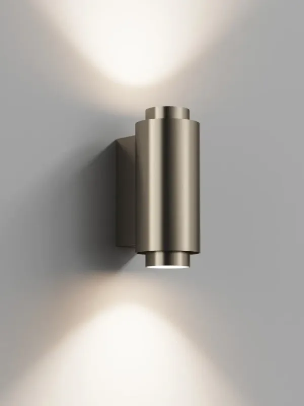 Veilige Betaling Hipp Design 04 wandlamp rond 6W dimbaar brons PVD