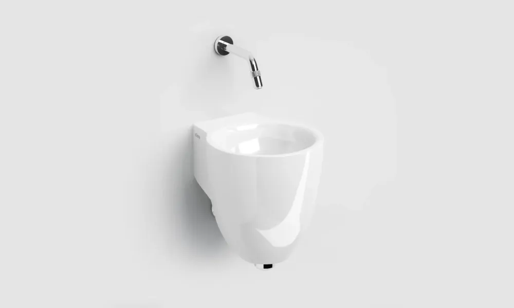 Direct Verzonden Clou Flush 6 keramische fontein 27cm zonder kraangat wit glans