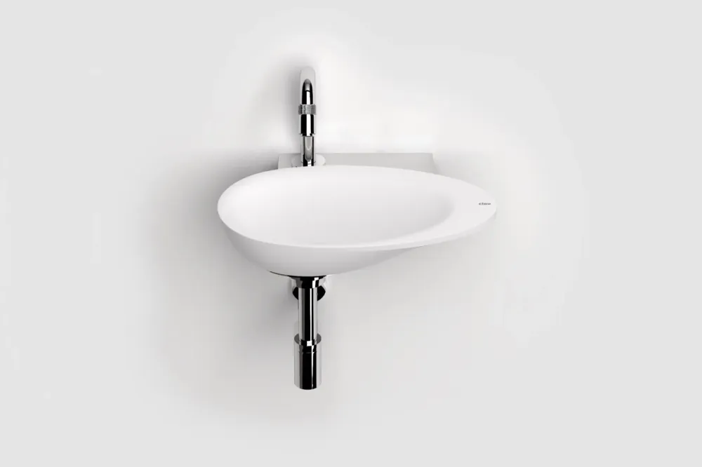 Weekendaanbieding Clou First fontein waskom solid surface 36cm wit mat
