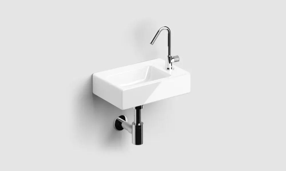 Beperkte Voorraad Clou InBe fonteinset met keramische fontein 36x25cm en chromen accessoires