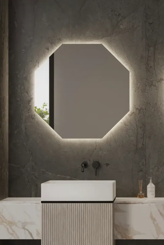 Martens Design Stockholm spiegel met LED verlichting en touch bediening 80cm Voordeelprijs