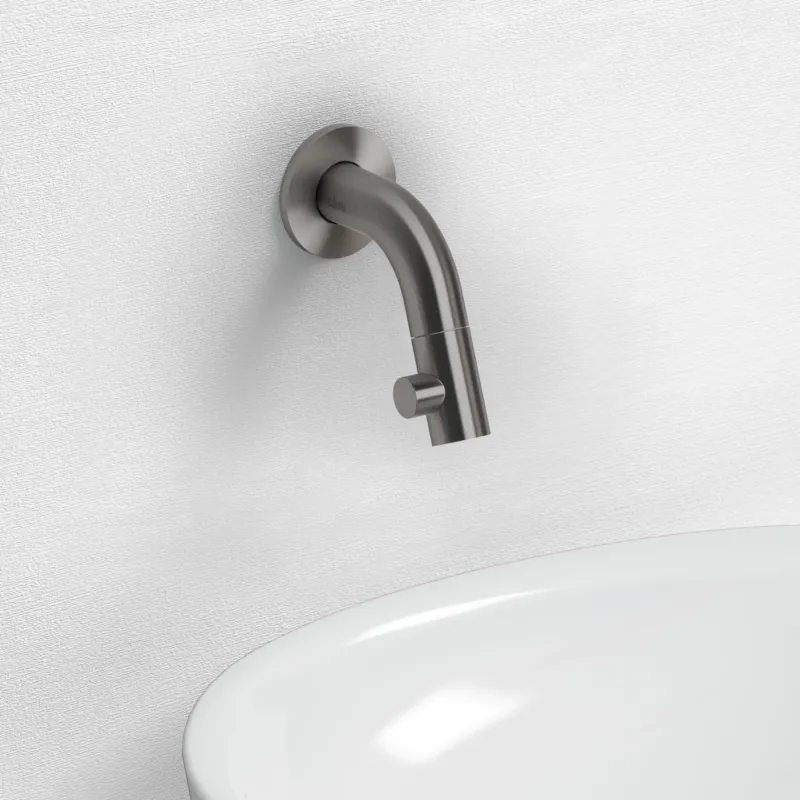 Beste Prijs Clou Kaldur inbouw fonteinkraan 7.5cm gunmetal geborsteld PVD