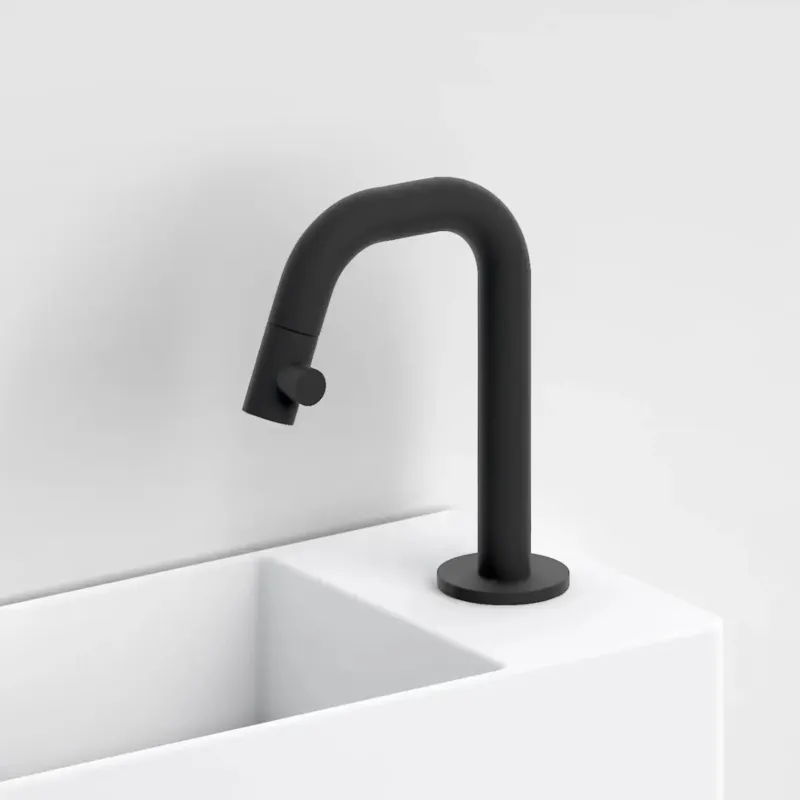 Weekendaanbieding Clou Kaldur fonteinkraan rechts zwart mat