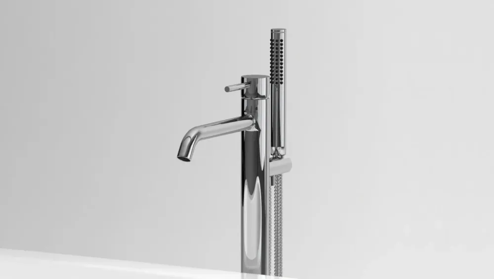 Tijdelijk Beschikbaar Clou Xo vrijstaande badmengkraan met handdouche type 13 chroom
