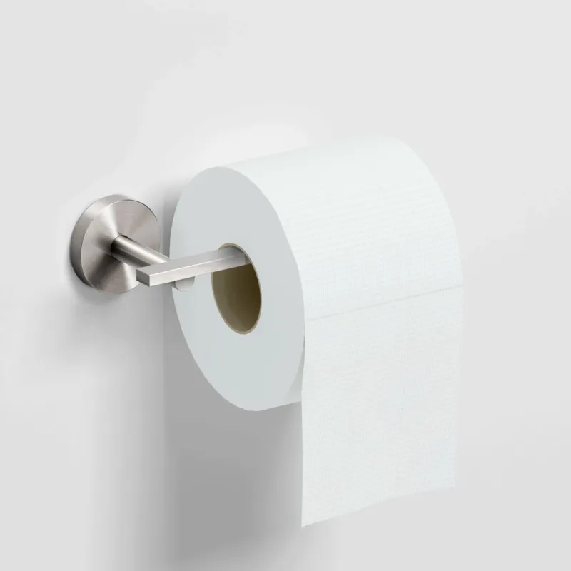 Weekendaanbieding Clou Flat toiletrolhouder RVS geborsteld