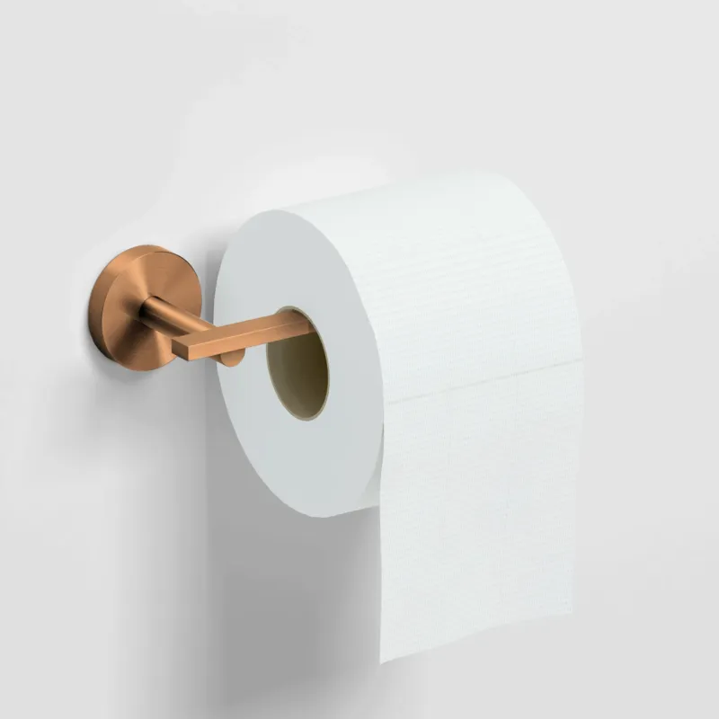 Betaalbaar Clou Flat toiletrolhouder brons geborsteld PVD