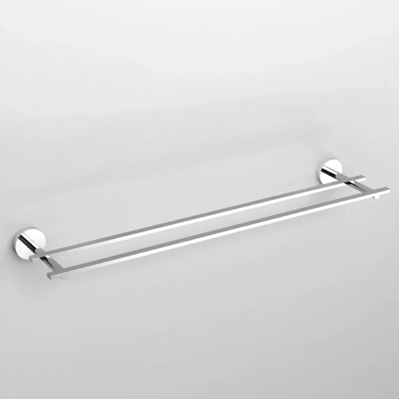 Clou Flat dubbel handdoekhouder 60cm chroom Gecertificeerd