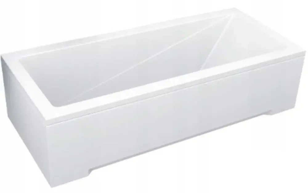 Bestseller Plazan Modern badpaneel 140x50cm wit glans