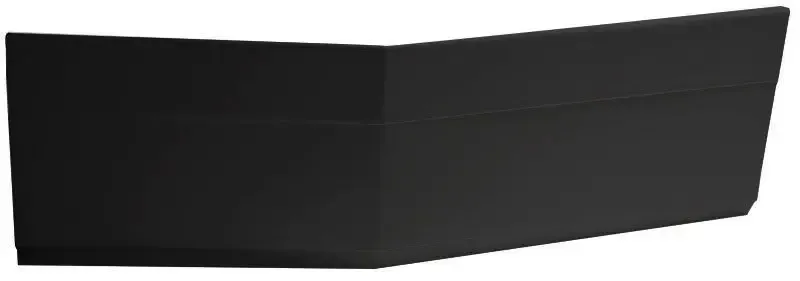 Nieuw Polysan Tigra badpaneel links mat zwart 170x55cm