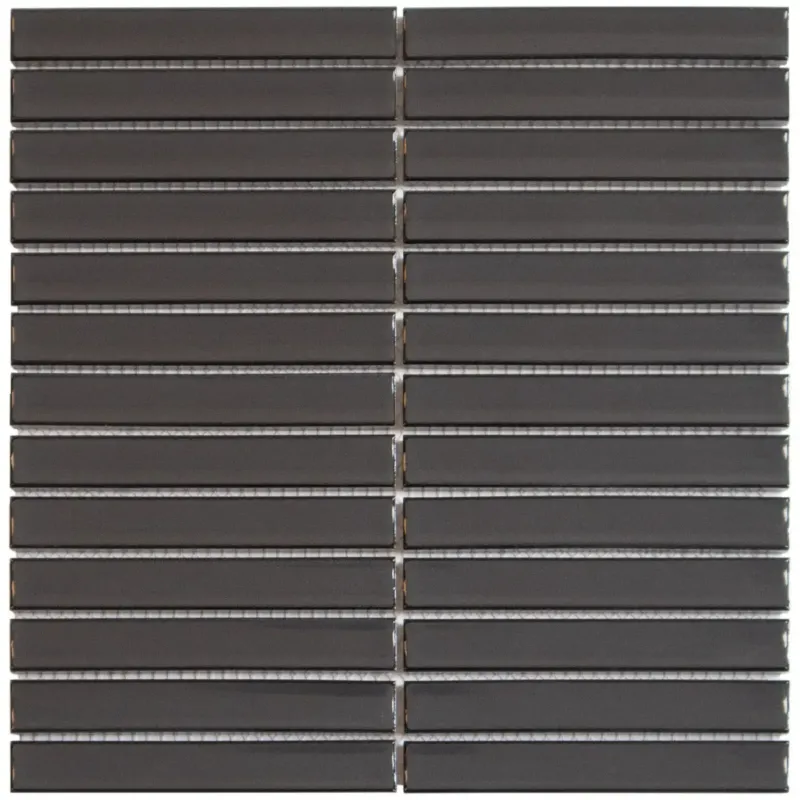 Betaalbaar The Mosaic Factory Carbon Shades mozaïek tegels 30x30cm grijs glans