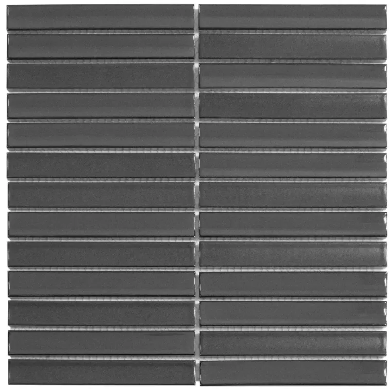 The Mosaic Factory Carbon Shades mozaïek tegels 30x30cm antraciet mix Snelle Levering