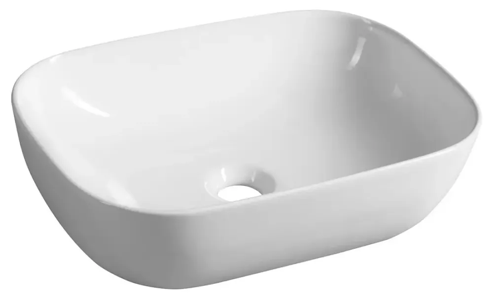 Beperkte Voorraad Aqualine keramische wasbak 46x34cm wit