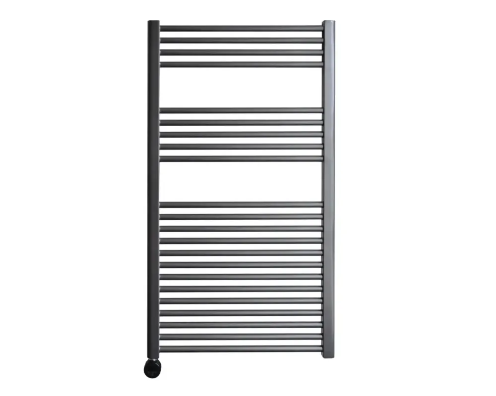 Uitverkoop Sanicare elektrische design radiator 60x112cm gunmetal met thermostaat links zwart
