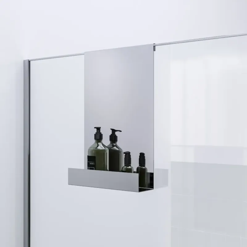 Rechtstreeks Van De Fabrikant Brauer Chrome Edition doucherek hangend met glasklem chroom