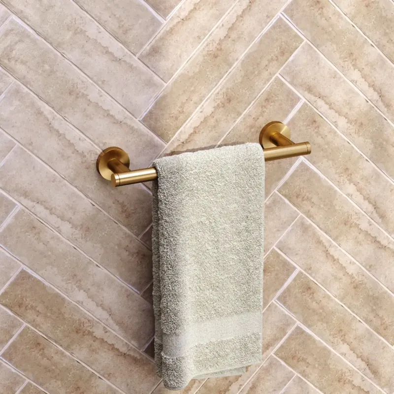 Veilige Betaling Brauer Gold Edition handdoekrek 30cm goud geborsteld PVD