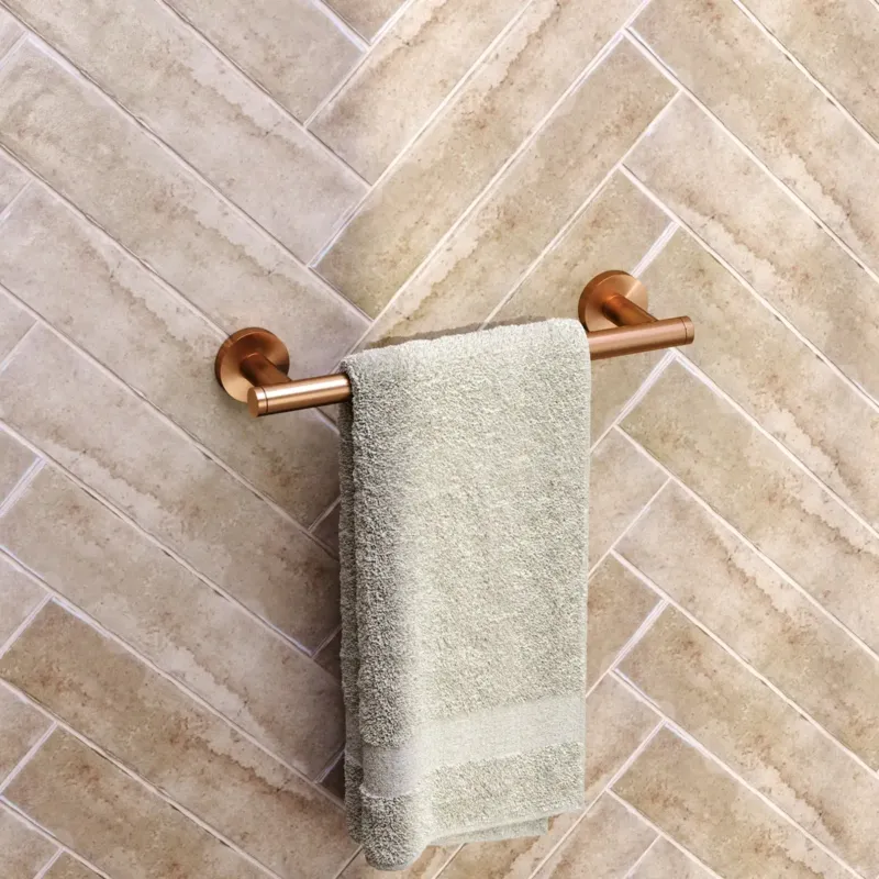 Brauer Copper Edition handdoekrek 30cm koper geborsteld PVD Actieprijs