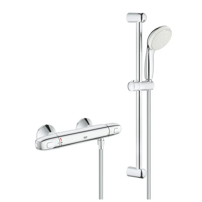 Grohe Grohterm 1000 thermostatische douchekraan met glijstang set chroom Merkproduct