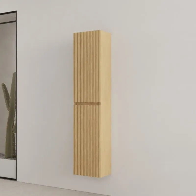 Fabrieksprijs Gliss Design Timotheus kolomkast met ribbelfront 160cm pure