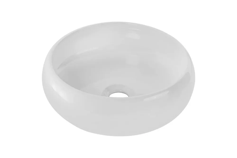 Korting Comad Rita waskom rond 36x36cm glans wit
