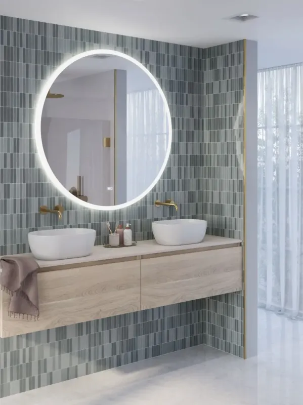 Thebalux M01 ronde spiegel 60cm met verlichting en verwarming Koopje