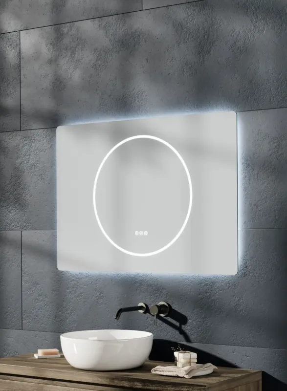Thebalux M11 spiegel 80x70cm met verlichting en verwarming Must-Have