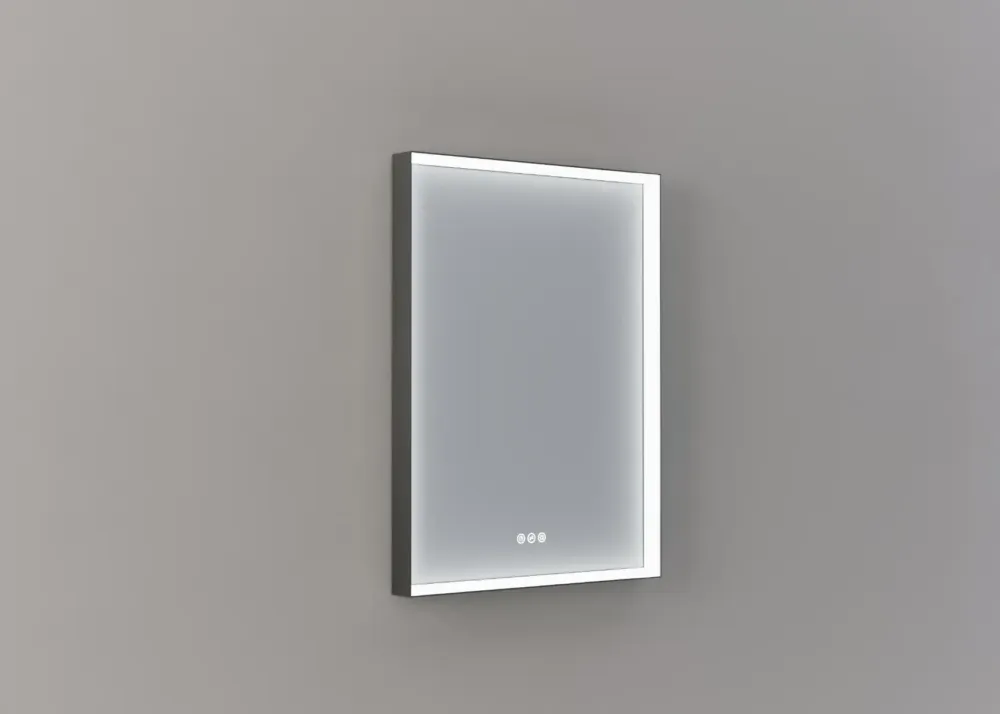 Thebalux M20 spiegel 60x80cm met verlichting en verwarming ijzer verouderd Fabrieksprijs