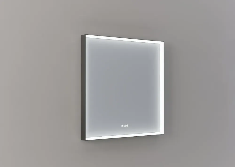 Thebalux M20 spiegel 80x80cm met verlichting en verwarming ijzer verouderd Koop Online