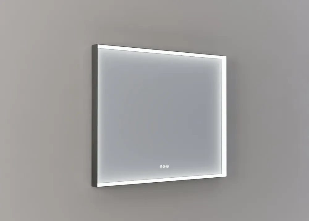 Thebalux M20 spiegel 100x80cm met verlichting en verwarming ijzer verouderd Actieprijs