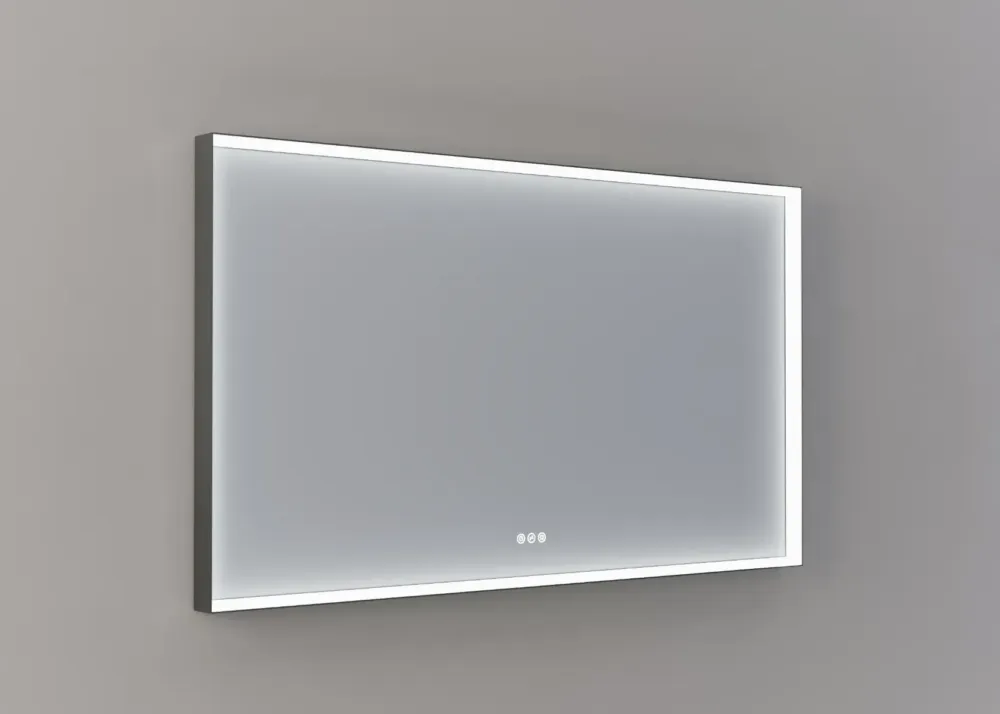Thebalux M20 spiegel 140x80cm met verlichting en verwarming ijzer verouderd Korting