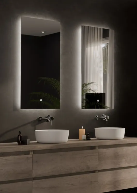 Speciale Aanbieding Thebalux M23 spiegel 50x110cm met verlichting en verwarming