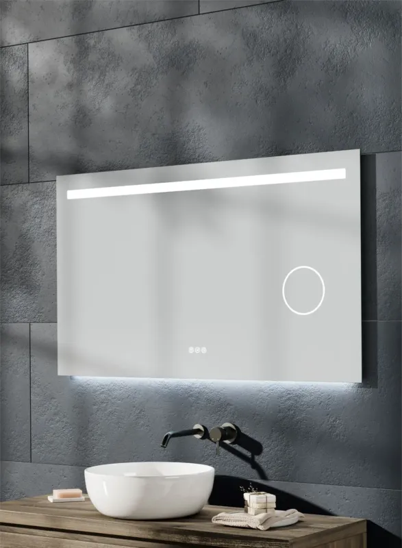Thebalux M24 spiegel 120x70cm met verlichting, verwarming en vergrootspiegel Laatste Versie