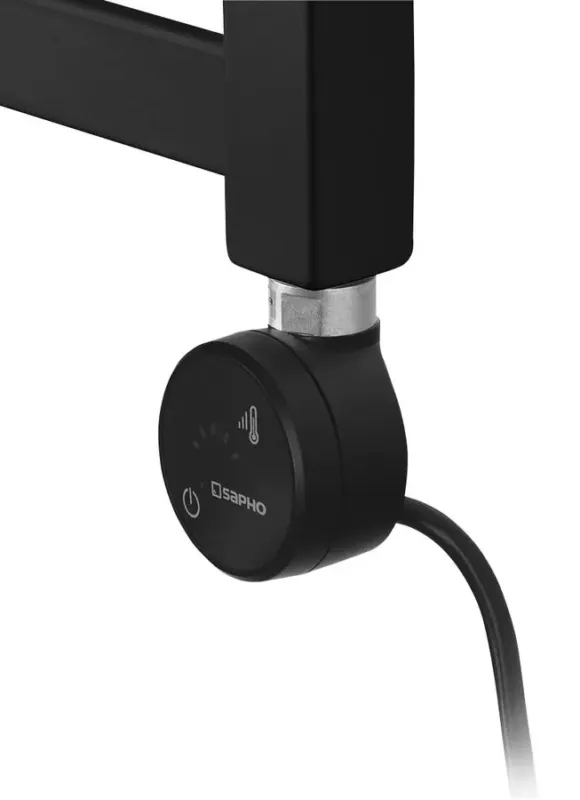 Sapho Moa verwarmingselement met thermostaat en bluetooth zwart 200W Beperkt Aanbod