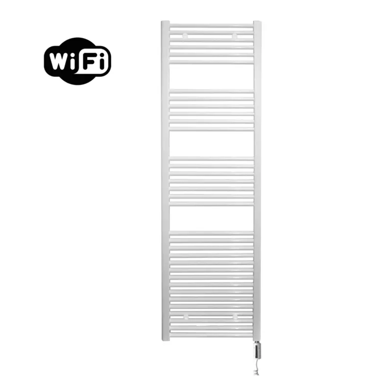 Beste Prijs Sanicare elektrische design radiator 60x172cm wit met WiFi en thermostaat rechts wit