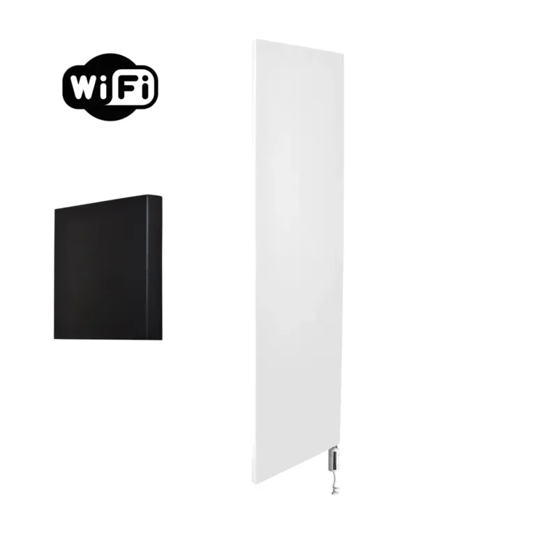 Sanicare Denso elektrische radiator 40x180cm wit mat met WiFi en thermostaat rechts wit Weekendaanbieding