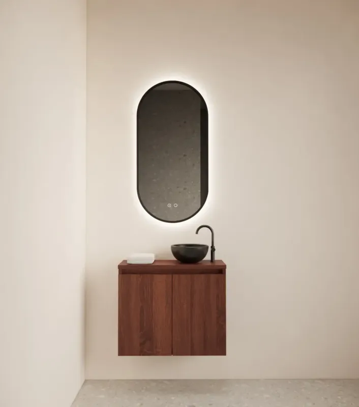 Koopje Gliss Design Echo toiletmeubel 60cm choco eiken