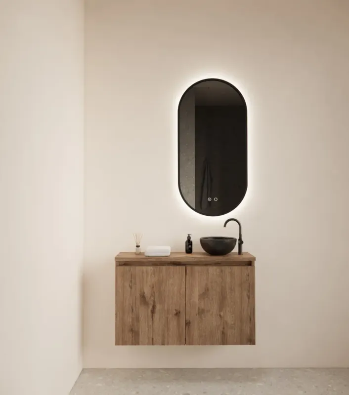 Beperkte Voorraad Gliss Design Echo toiletmeubel 80cm wellington oak