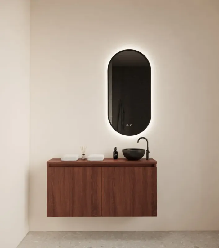 Gliss Design Echo toiletmeubel 100cm choco eiken Koopje