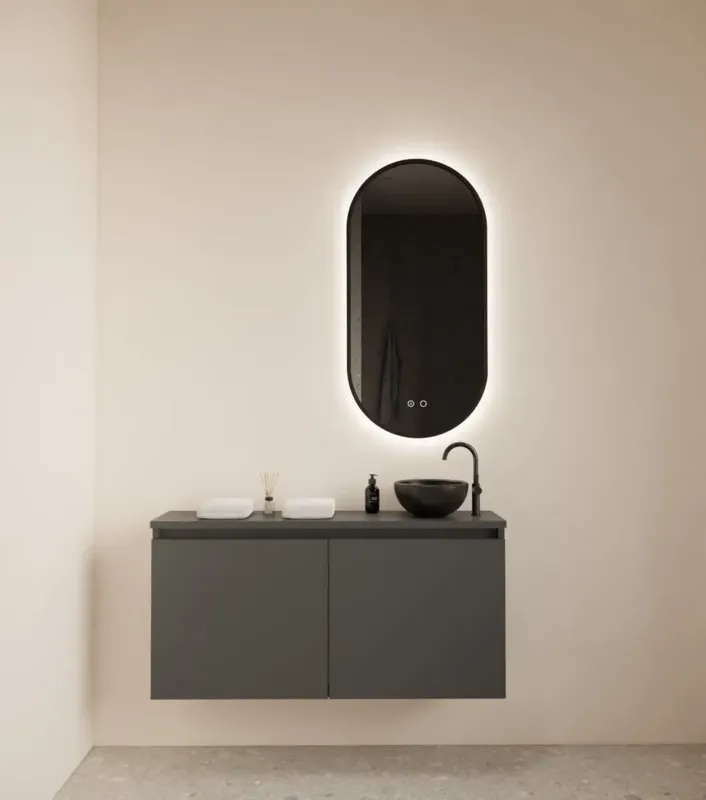 Merkproduct Gliss Design Echo toiletmeubel 100cm graphite