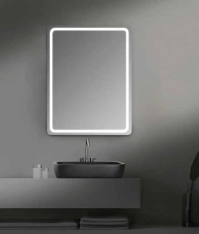 Sapho Nyx badkamerspiegel met verlichting 60x80cm Direct Beschikbaar