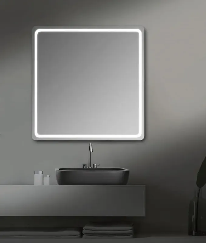 Sapho Nyx badkamerspiegel met verlichting 80x80cm Lage Kosten