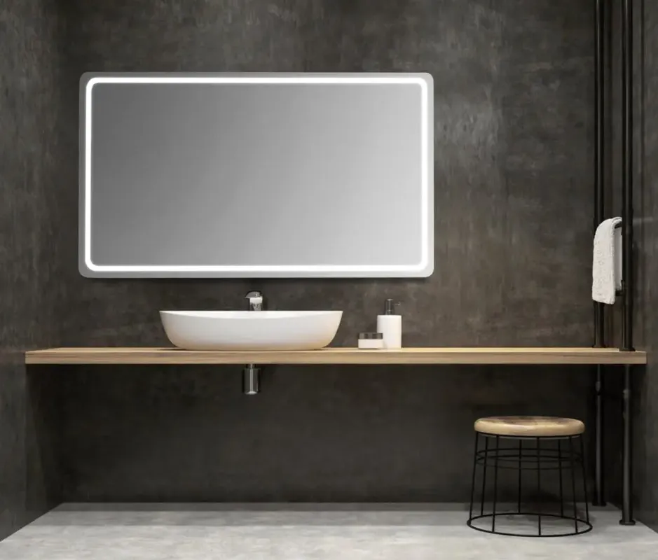 Sapho Nyx badkamerspiegel met verlichting 100x50cm Speciale Aanbieding