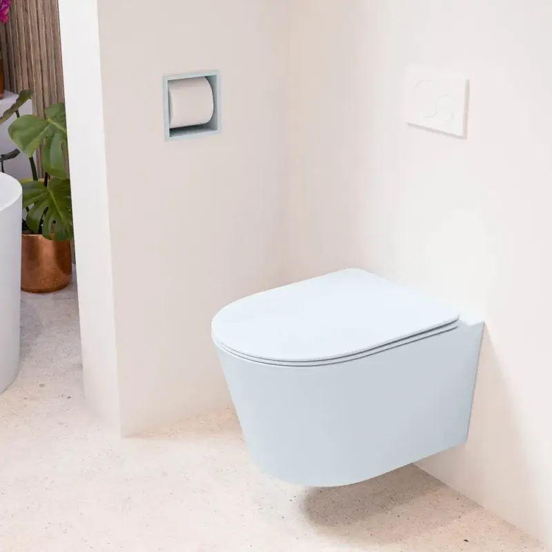 Direct Verzonden Mondiaz Lavie toiletpot randloos met softclose zitting clay