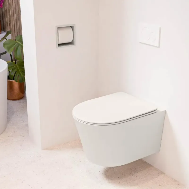 Mondiaz Lavie toiletpot randloos met softclose zitting linen Express Levering
